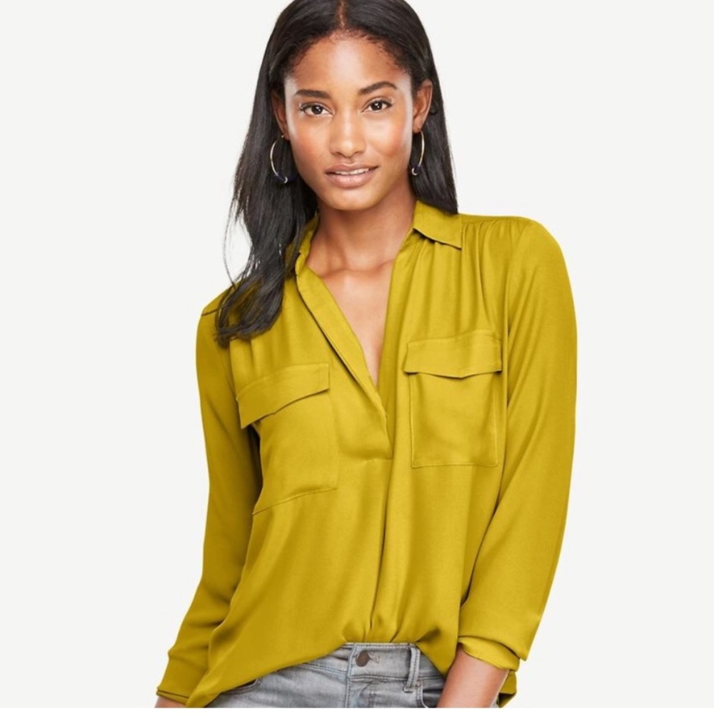 MUST GO TODAY - Ann Taylor Camp Shirt